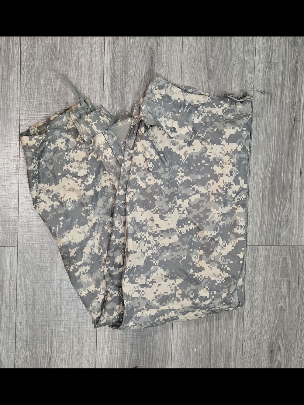US Army ORC Improved Rainsuit Trousers XL ACU UCP Digital Camo Wet Weather #391
